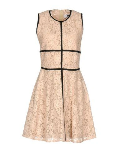 Msgm Short Dress In Pale Pink