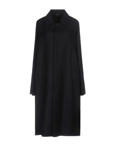 Maison Margiela Full-length Jacket In Dark Blue