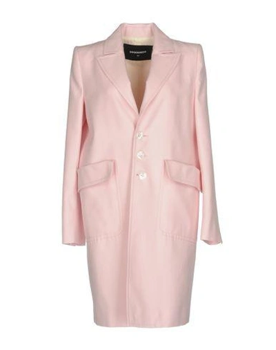 Dsquared2 Full-length Jacket In Pink