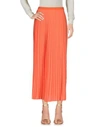 Mm6 Maison Margiela Maxi Skirts In Orange