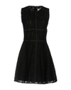 Msgm Short Dress In Black
