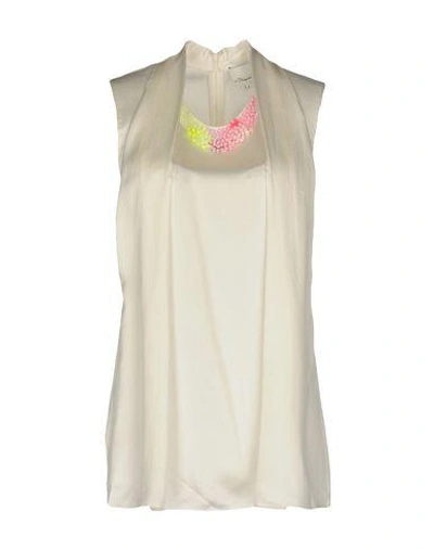 3.1 Phillip Lim / フィリップ リム Silk Top In Ivory