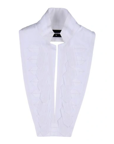 Dsquared2 装饰领与围巾 In White
