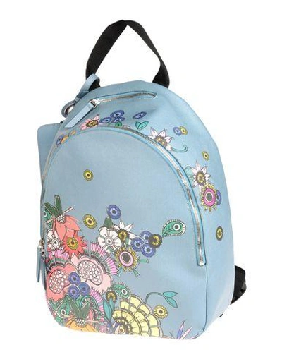 Jil Sander Backpack & Fanny Pack In Pastel Blue