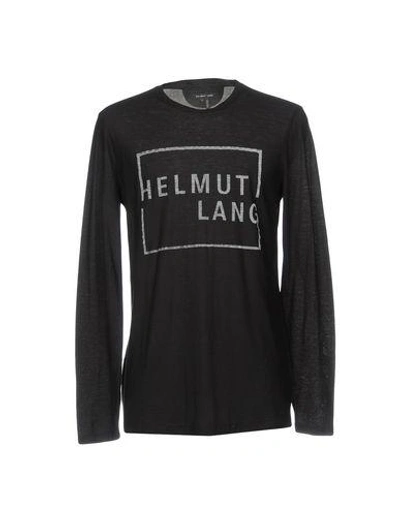 Helmut Lang T-shirts In Black