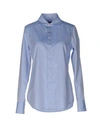 Dsquared2 Solid Color Shirts & Blouses In Blue