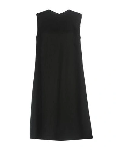 Jil Sander Short Dress In Black