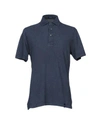 Drumohr Polo Shirts In Navy Blue
