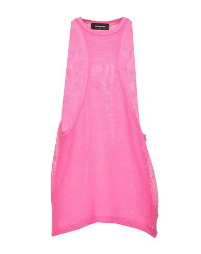 Dsquared2 Tank Top In Fuchsia