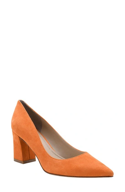 Marc Fisher Ltd Zala Block Heel Pump In Orange