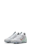 Nike Kids' Air Vapormax 2021 Fk Sneaker In Pure Platinum/ Mint Foam