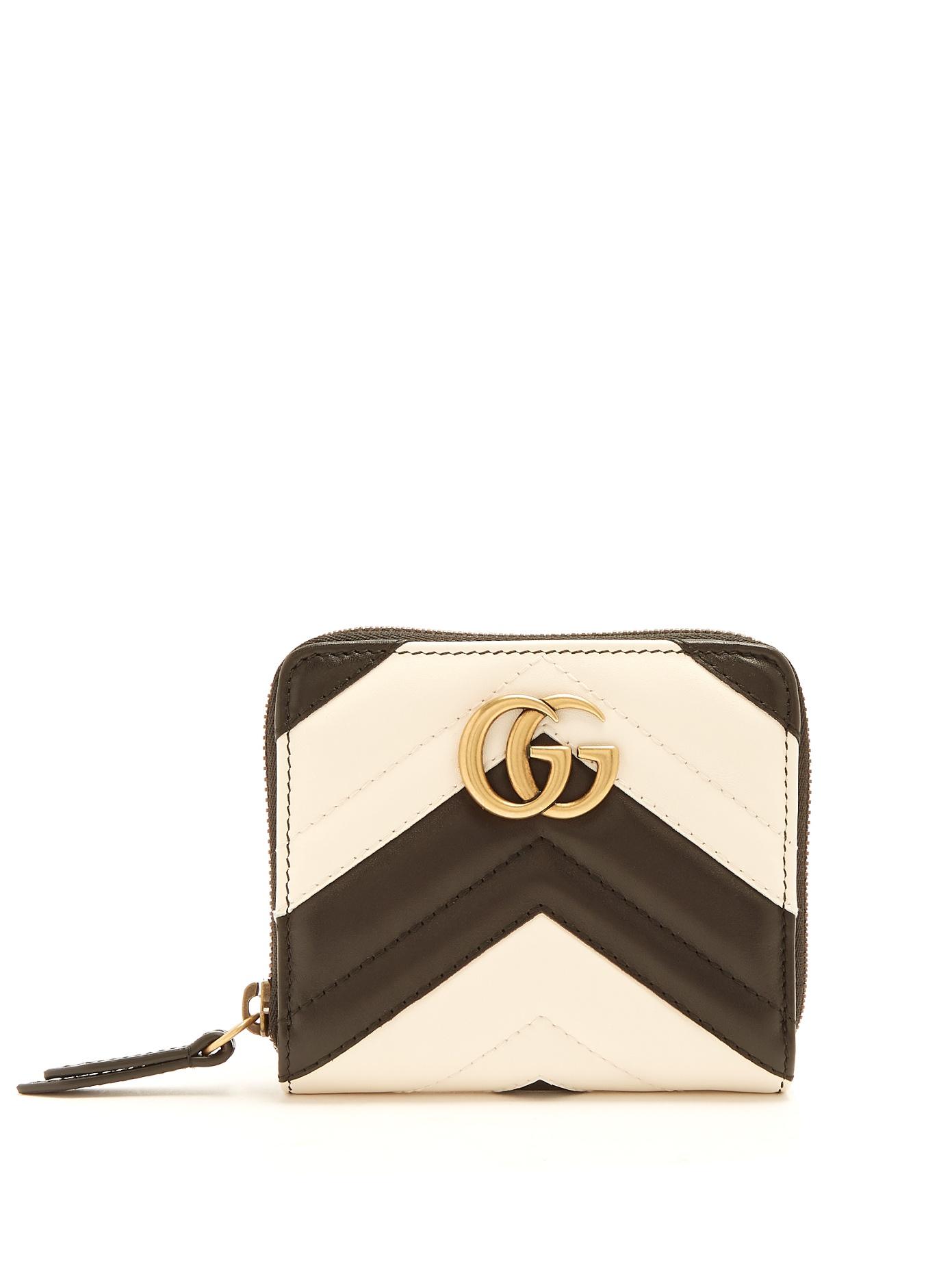 gucci gg marmont quilted leather wallet