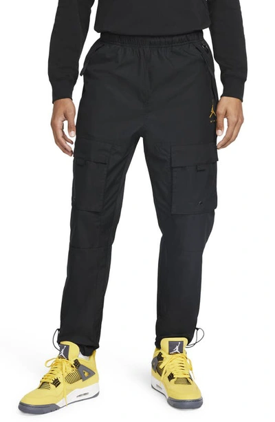 Nike Jumpman Water Repellent Trousers In Black/black
