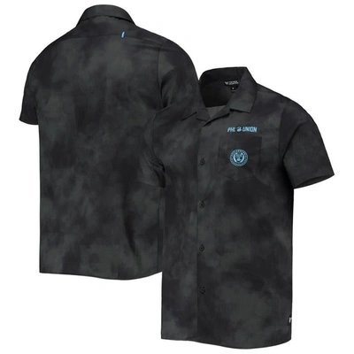 The Wild Collective Black Philadelphia Union Abstract Cloud Button-up Shirt