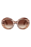 Oliver Peoples Dejeanne 50mm Round Sunglasses In Beige