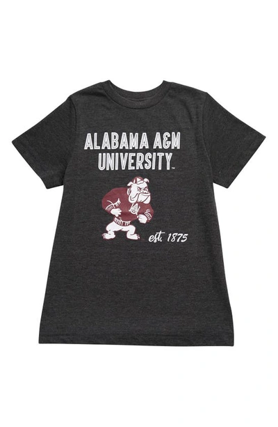 Hbcu Pride & Joy Kids' Alabama A&m University Graphic Tee In Dark Heather Gray