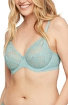 Montelle Intimates Montelle Intimate Muse Full Cup Lace Bra In Skylight