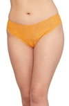 Montelle Intimates Brazilian Lace Panties In Mango Sorbet