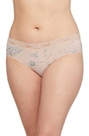 Montelle Intimates High Cut Lace Briefs In Floral Tea
