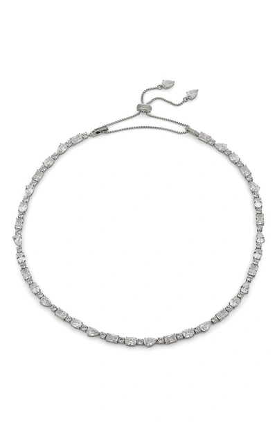 Nadri Rsvp Cubic Zirconia Choker Necklace In Rhodium