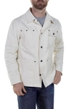 Schott Cotton Canvas Jacket In Off White