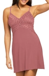 Montelle Intimates Modal Blend Short Chemise In Mesa Rose