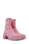 Camper Thelma Knit Boot In Pastel Pink