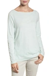 Eileen Fisher Slubby Organic Cotton Top, Plus Size In Aurora