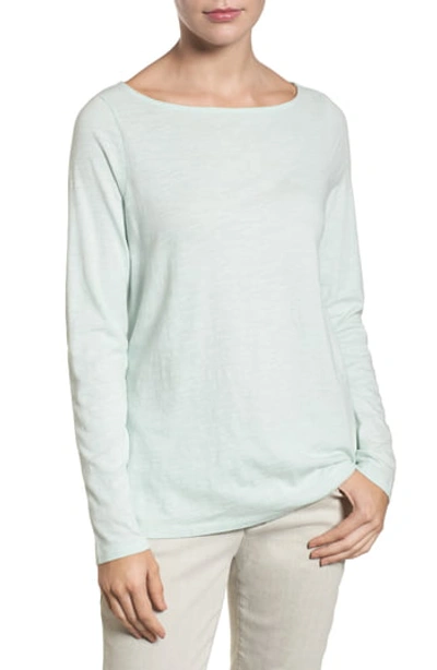 Eileen Fisher Slubby Organic Cotton Top, Plus Size In Aurora