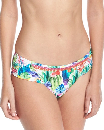 Nanette Lepore Cactus Charmer Hipster Swim Bikini Bottoms In Multi