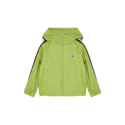 Moncler Kids Hattab Green Shell Jacket (4-6 Years)