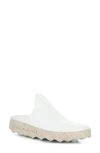 Asportuguesas By Fly London Clay Sneaker Mule In 000 White/ Nat Corn Biofiber