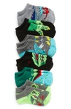 Tucker + Tate Kids' Assorted 6-pack Lowcut Socks In Green Roar Pack