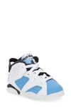 Jordan Kids' Air  6 Retro High Top Sneaker In Blue/ White/ Black/ Blue
