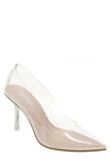 Charles By Charles David Incredibly Pointed Toe Pump In Clear