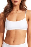 Seafolly Essentials Bralette Bikini Top In White