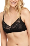 Montelle Intimates Halo Lace Bralette In Black