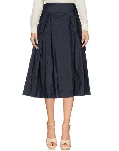 Jil Sander 3/4 Length Skirt In Dark Blue