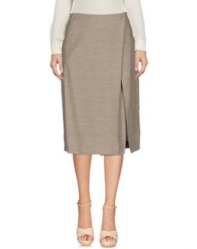 Jil Sander 3/4 Length Skirt In Grey