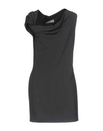 Balenciaga Short Dress In Lead