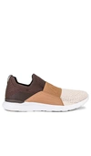 Apl Athletic Propulsion Labs Techloom Bliss Sneaker In Choc/caramel/ Warm Silk