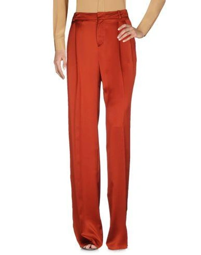 Gucci Casual Pants In Brick Red