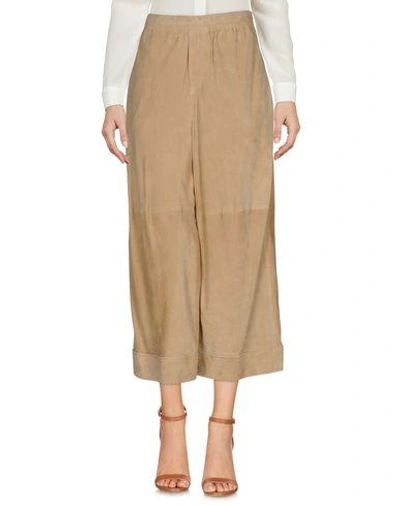 Dsquared2 Cropped Pants & Culottes In Beige
