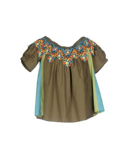 Peter Pilotto Blouse In Military Green