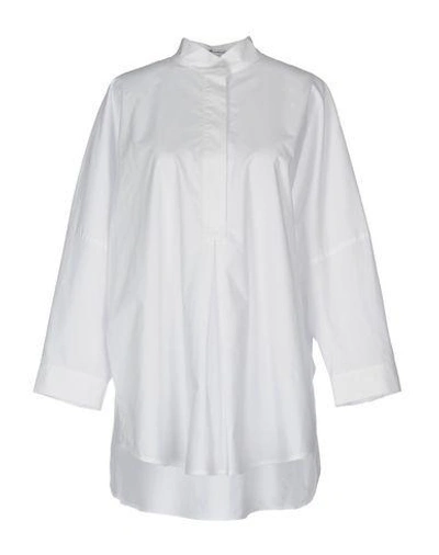 Alexander Wang T Solid Color Shirts & Blouses In White