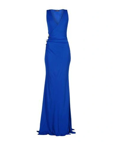 Roberto Cavalli Long Dresses In Dark Blue