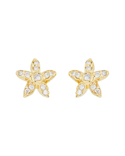 Ariana Rabbani Diamond Starfish Earrings In Gold