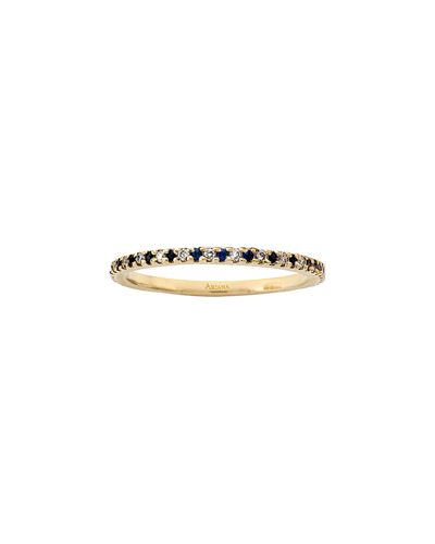 Ariana Rabbani Diamond & Sapphire Eternity Ring White Gold