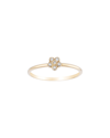 Ariana Rabbani Diamond Flower Ring In White