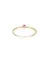 Ariana Rabbani Yellow Gold Single Pink Sapphire Ring
